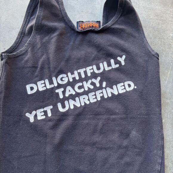 Hooters Uniform Set Tank Top & Shorts PENSACOLA, FL Women's Size XS Black - Picture 8 of 15